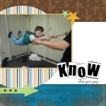 Andy during his therasuit therapy.