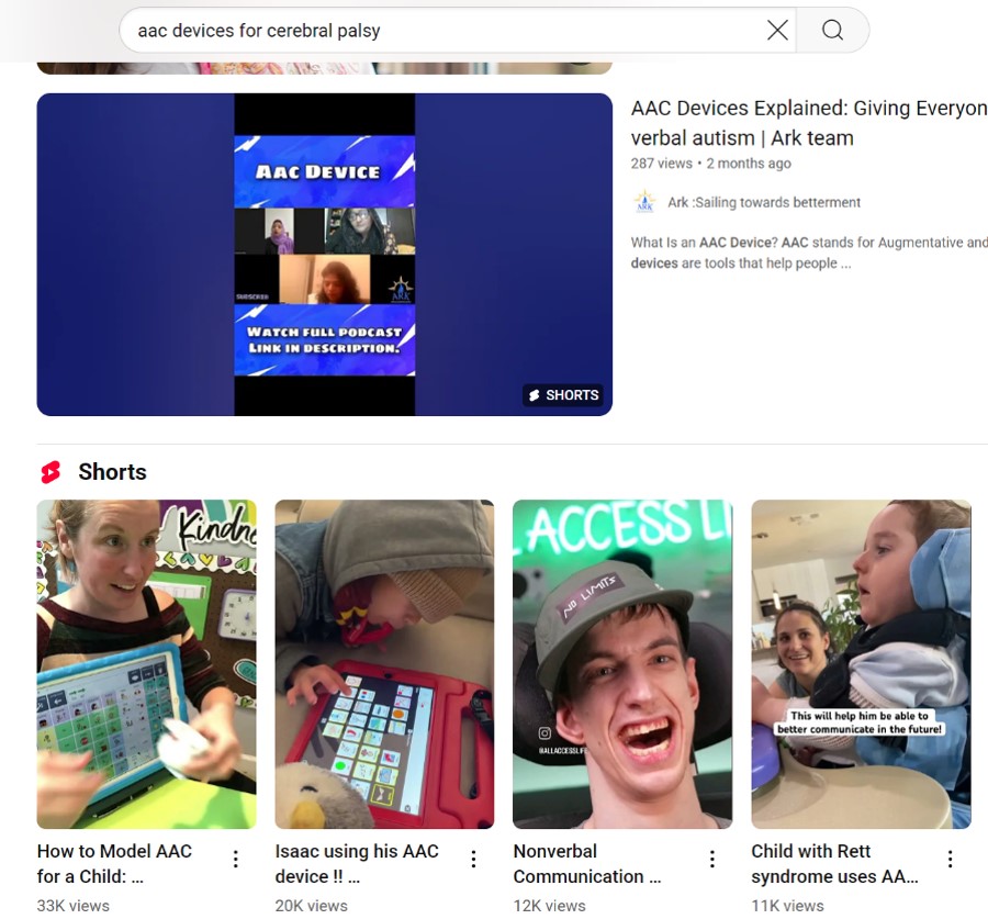 Recent YouTube AAC videos